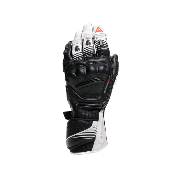 FIERO METAL GLOVES N32 - BLACK/WHITE/RED-FLUO